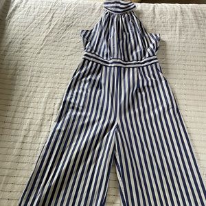 JCrew  striped jumpsuit